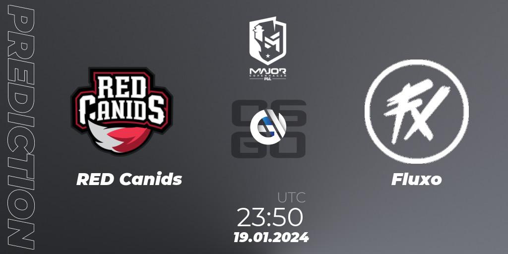 RED Canids vs Fluxo: Betting TIp, Match Prediction. 20.01.2024 at 00:00. Counter-Strike (CS2), PGL CS2 Major Copenhagen 2024 South America RMR Closed Qualifier