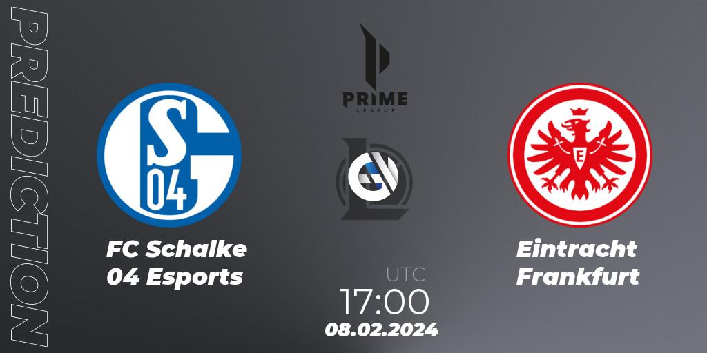 FC Schalke 04 Esports vs Eintracht Frankfurt: Betting TIp, Match Prediction. 08.02.24. LoL, Prime League Spring 2024 - Group Stage