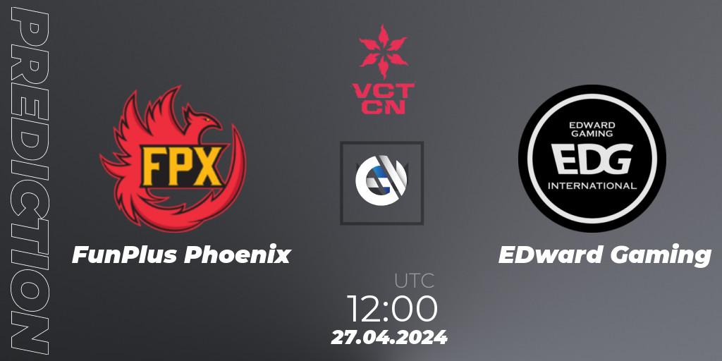 FunPlus Phoenix vs EDward Gaming: Betting TIp, Match Prediction. 27.04.24. VALORANT, VALORANT Champions Tour China 2024: Stage 1 - Group Stage