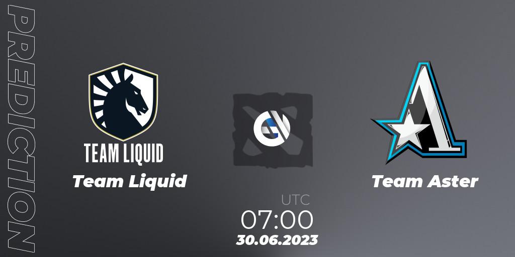 Team Liquid vs Team Aster: Betting TIp, Match Prediction. 30.06.2023 at 06:53. Dota 2, Bali Major 2023 - Group Stage