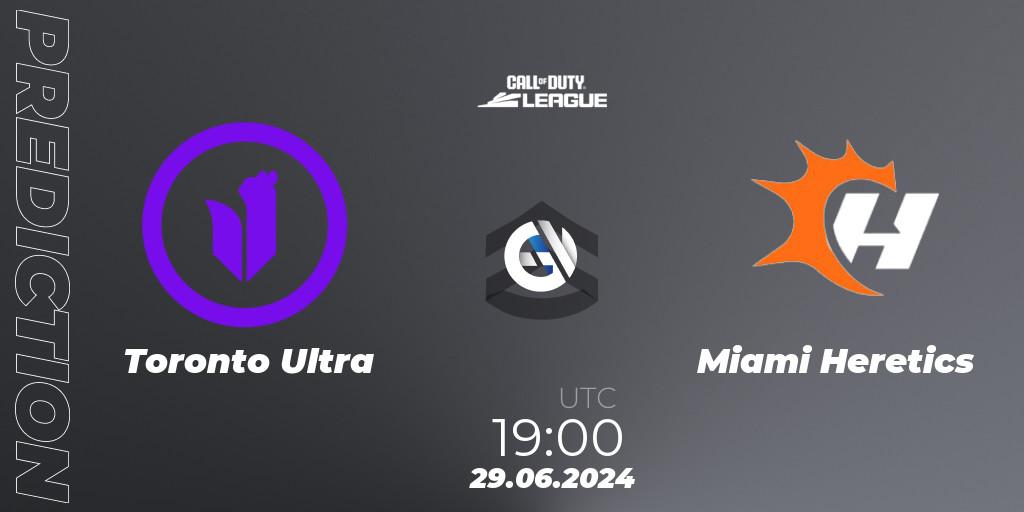Toronto Ultra vs Miami Heretics: Betting TIp, Match Prediction. 29.06.2024 at 19:00. Call of Duty, Call of Duty League 2024: Stage 4 Major