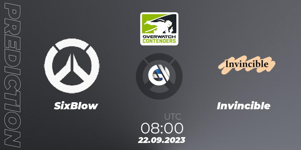 SixBlow vs Invincible: Betting TIp, Match Prediction. 22.09.23. Overwatch, Overwatch Contenders 2023 Fall Series: Asia Pacific