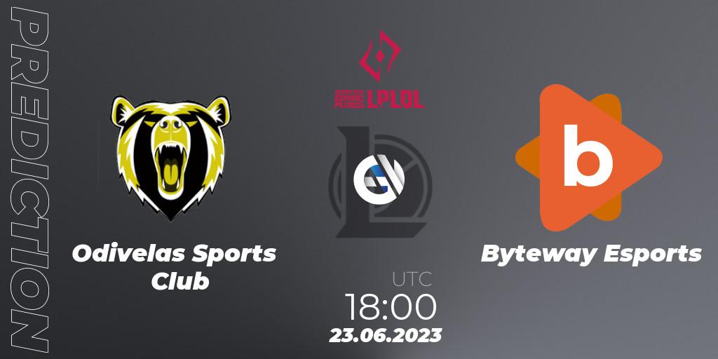 Odivelas Sports Club vs Byteway Esports: Betting TIp, Match Prediction. 23.06.2023 at 18:00. LoL, LPLOL Split 2 2023 - Group Stage