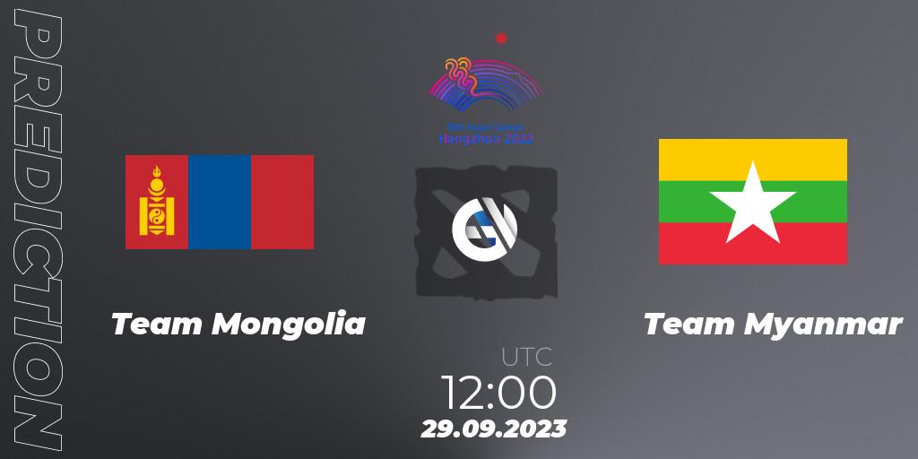 Team Mongolia vs Team Myanmar: Betting TIp, Match Prediction. 29.09.23. Dota 2, 2022 Asian Games