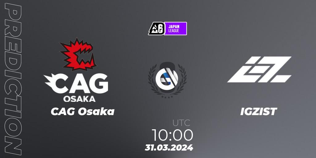 CAG Osaka vs IGZIST: Betting TIp, Match Prediction. 31.03.24. Rainbow Six, Japan League 2024 - Stage 1
