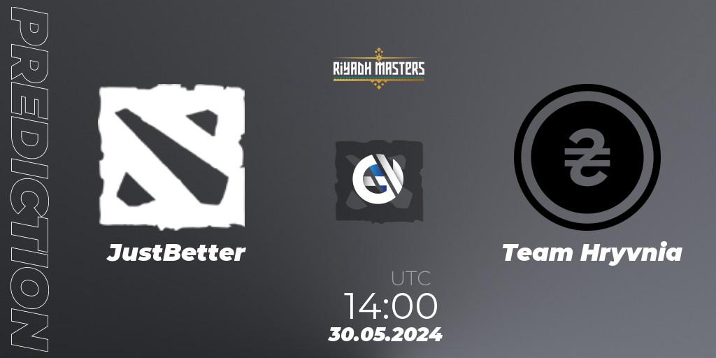 JustBetter vs Team Hryvnia: Betting TIp, Match Prediction. 30.05.2024 at 15:00. Dota 2, Riyadh Masters 2024: Western Europe Open Qualifier