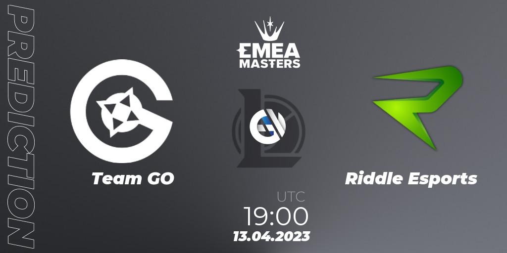 Team GO vs Riddle Esports: Betting TIp, Match Prediction. 13.04.23. LoL, EMEA Masters Spring 2023 - Group Stage