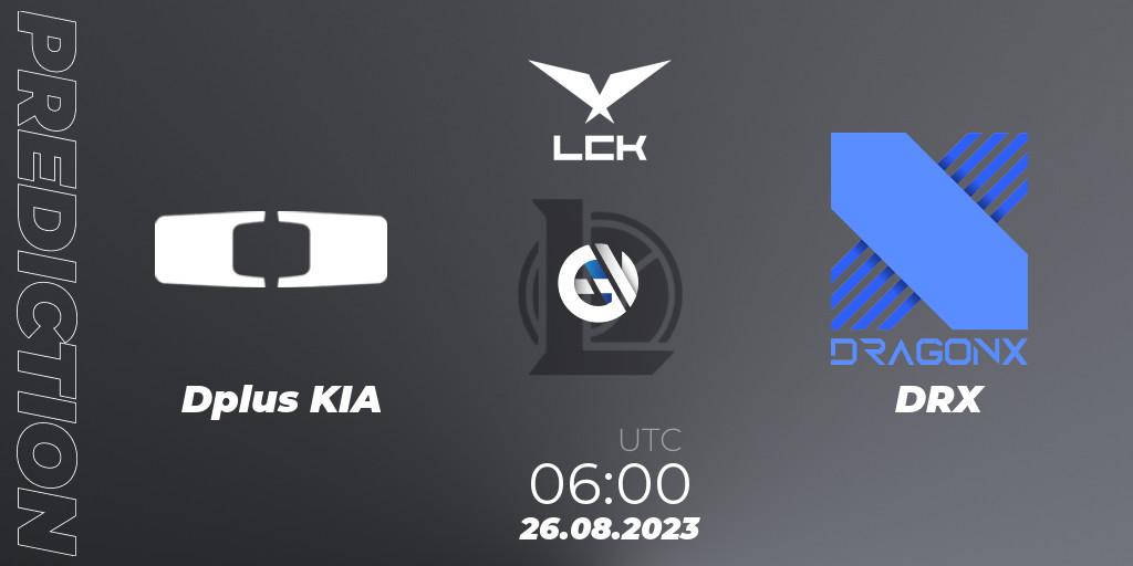 Dplus KIA vs DRX: Betting TIp, Match Prediction. 25.08.23. LoL, LCK Regional Finals 2023