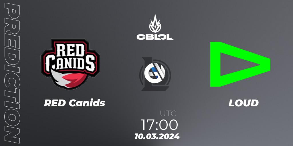RED Canids vs LOUD: Betting TIp, Match Prediction. 10.03.2024 at 17:00. LoL, CBLOL Split 1 2024 - Group Stage