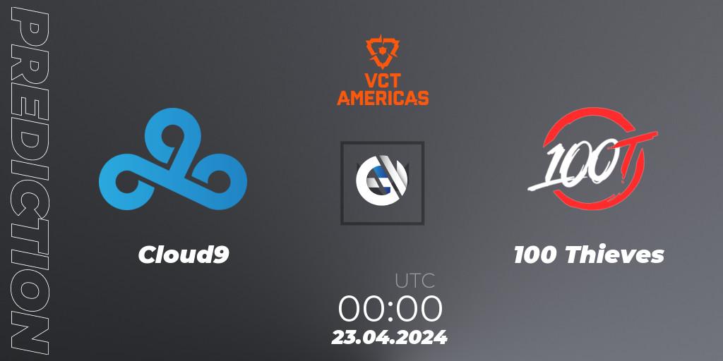 Cloud9 vs 100 Thieves: Betting TIp, Match Prediction. 22.04.24. VALORANT, VALORANT Champions Tour 2024: Americas League - Stage 1 - Group Stage