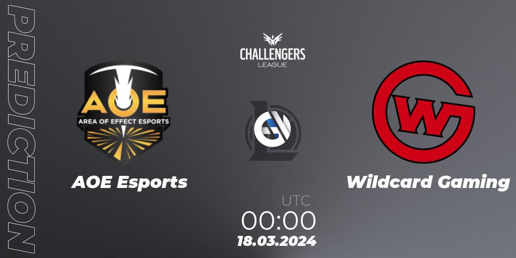 AOE Esports vs Wildcard Gaming: Betting TIp, Match Prediction. 18.03.24. LoL, NACL 2024 Spring - Playoffs