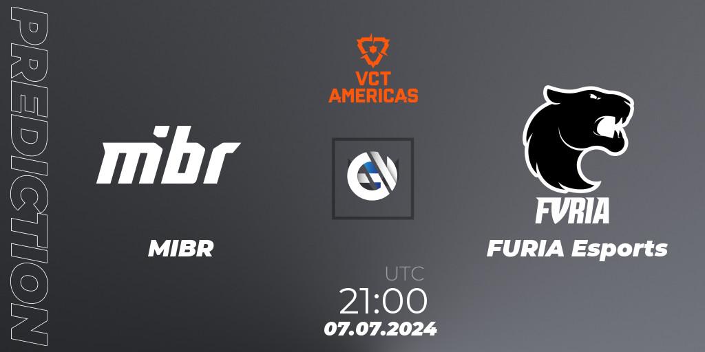 MIBR vs FURIA Esports: Betting TIp, Match Prediction. 07.07.2024 at 21:00. VALORANT, VALORANT Champions Tour 2024: Americas League - Stage 2 - Group Stage