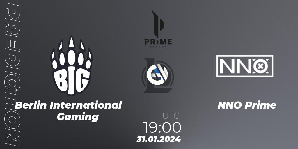 Berlin International Gaming vs NNO Prime: Betting TIp, Match Prediction. 31.01.24. LoL, Prime League Spring 2024 - Group Stage