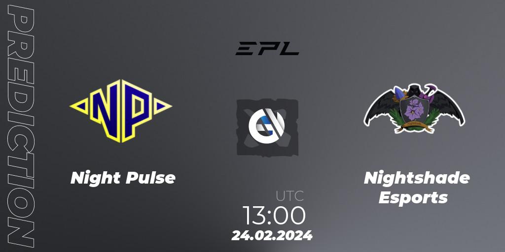 Night Pulse vs Nightshade Esports: Betting TIp, Match Prediction. 24.02.24. Dota 2, European Pro League Season 17: Division 2