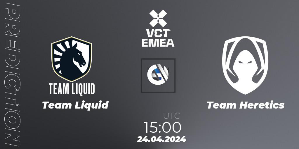 Team Liquid vs Team Heretics: Betting TIp, Match Prediction. 24.04.24. VALORANT, VALORANT Champions Tour 2024: EMEA League - Stage 1 - Group Stage