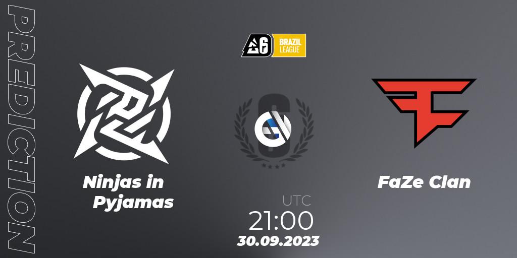 Ninjas in Pyjamas vs FaZe Clan: Betting TIp, Match Prediction. 30.09.23. Rainbow Six, Brazil League 2023 - Stage 2