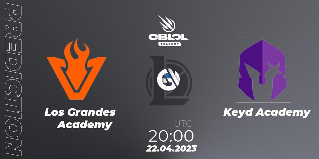 Los Grandes Academy vs Keyd Academy: Betting TIp, Match Prediction. 22.04.2023 at 20:00. LoL, CBLOL Academy Split 1 2023
