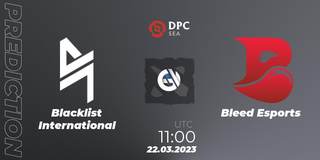 Blacklist International vs Bleed Esports: Betting TIp, Match Prediction. 22.03.23. Dota 2, DPC 2023 Tour 2: SEA Division I (Upper)