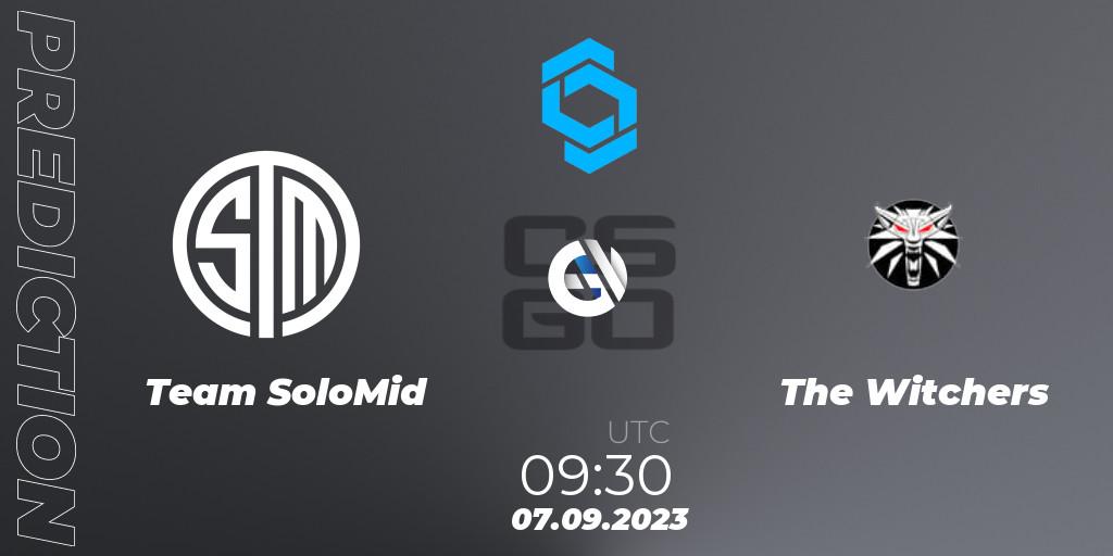 Team SoloMid vs The Witchers: Betting TIp, Match Prediction. 07.09.2023 at 09:30. Counter-Strike (CS2), CCT East Europe Series #2: Closed Qualifier