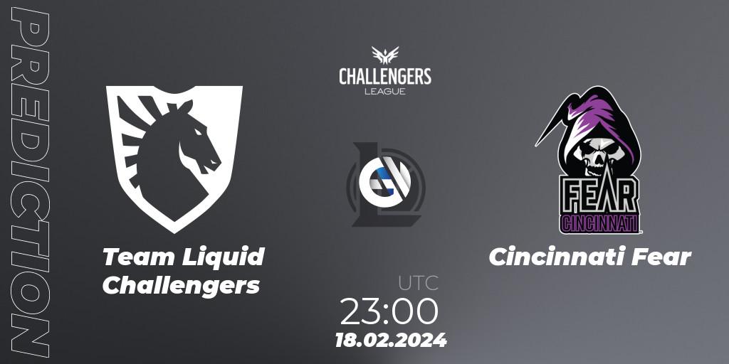 Team Liquid Challengers vs Cincinnati Fear: Betting TIp, Match Prediction. 18.02.24. LoL, NACL 2024 Spring - Group Stage