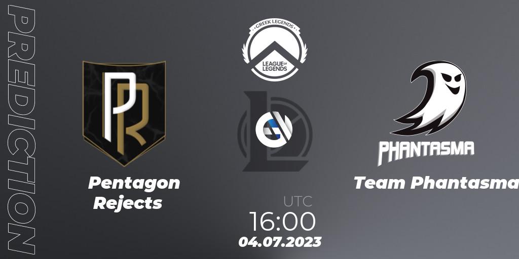 Pentagon Rejects vs Team Phantasma: Betting TIp, Match Prediction. 04.07.23. LoL, Greek Legends League Summer 2023