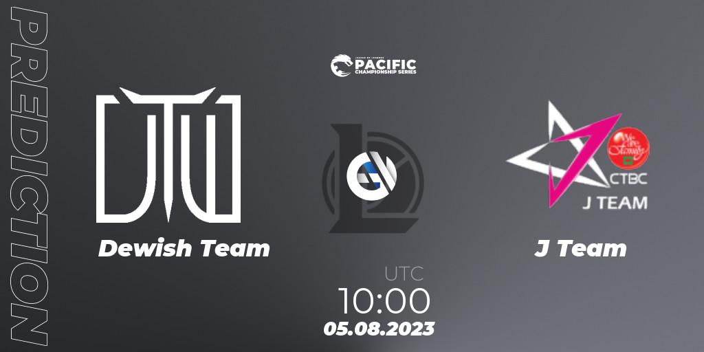Dewish Team vs J Team: Betting TIp, Match Prediction. 06.08.23. LoL, PACIFIC Championship series Group Stage