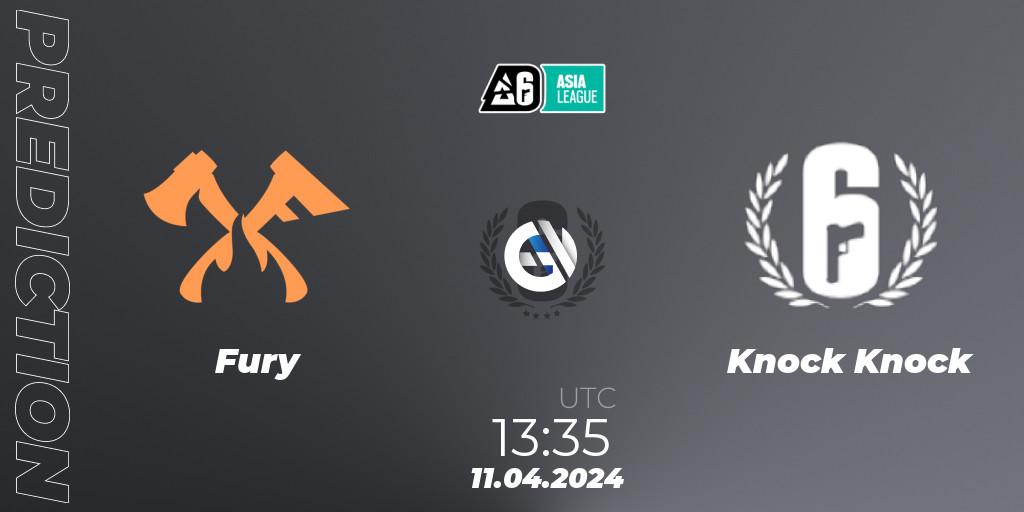 Fury vs Knock Knock: Betting TIp, Match Prediction. 11.04.24. Rainbow Six, Asia League 2024 - Stage 1