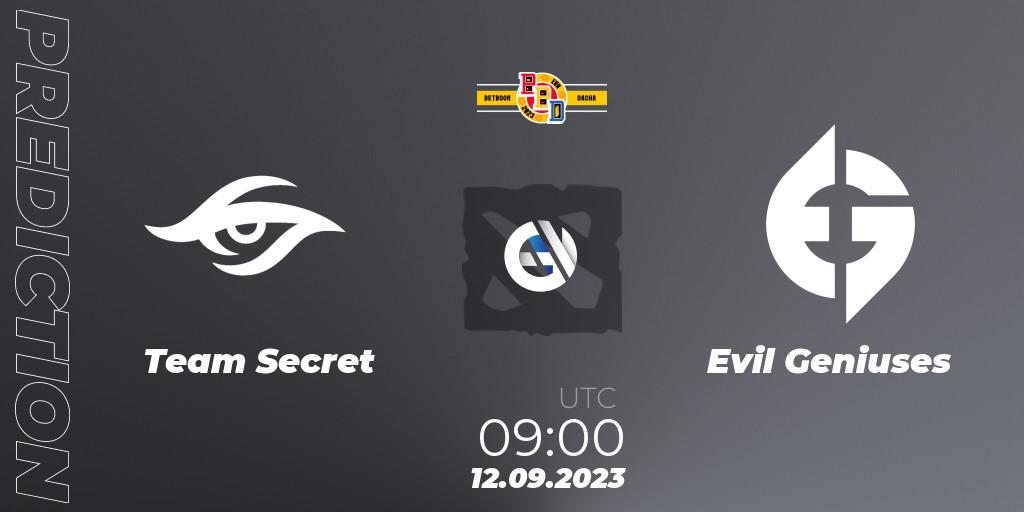 Team Secret vs Evil Geniuses: Betting TIp, Match Prediction. 12.09.23. Dota 2, BetBoom Dacha