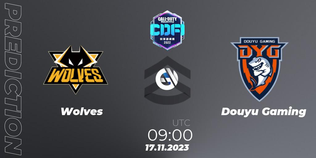 Wolves vs Douyu Gaming: Betting TIp, Match Prediction. 17.11.2023 at 09:00. Call of Duty, CODM Fall Invitational 2023