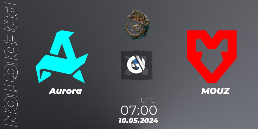 Aurora vs MOUZ: Betting TIp, Match Prediction. 10.05.2024 at 07:00. Dota 2, PGL Wallachia Season 1 - Group Stage