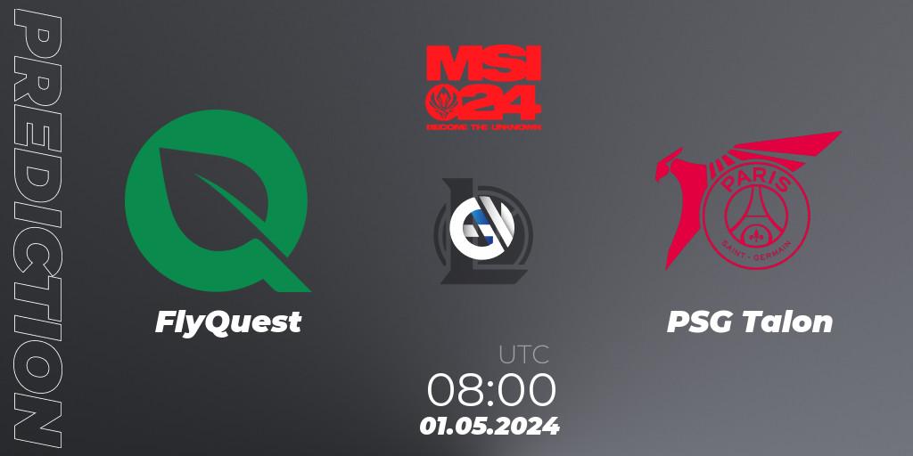 FlyQuest vs PSG Talon: Betting TIp, Match Prediction. 01.05.2024 at 08:00. LoL, Mid-Season Invitational 2024 - Play-In Stage