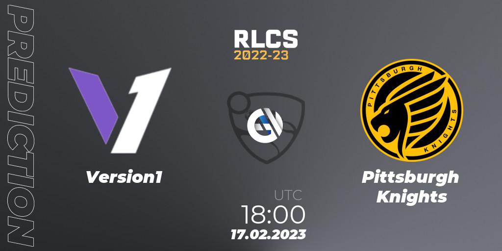 Version1 vs Pittsburgh Knights: Betting TIp, Match Prediction. 17.02.23. Rocket League, RLCS 2022-23 - Winter: North America Regional 2 - Winter Cup