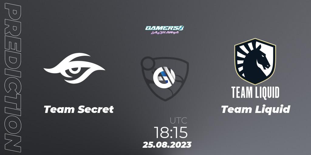 Team Secret vs Team Liquid: Betting TIp, Match Prediction. 25.08.23. Rocket League, Gamers8 2023