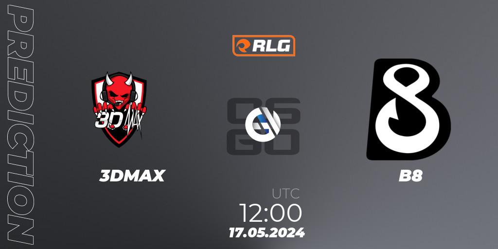 3DMAX vs B8: Betting TIp, Match Prediction. 17.05.2024 at 12:00. Counter-Strike (CS2), RES European Series #4