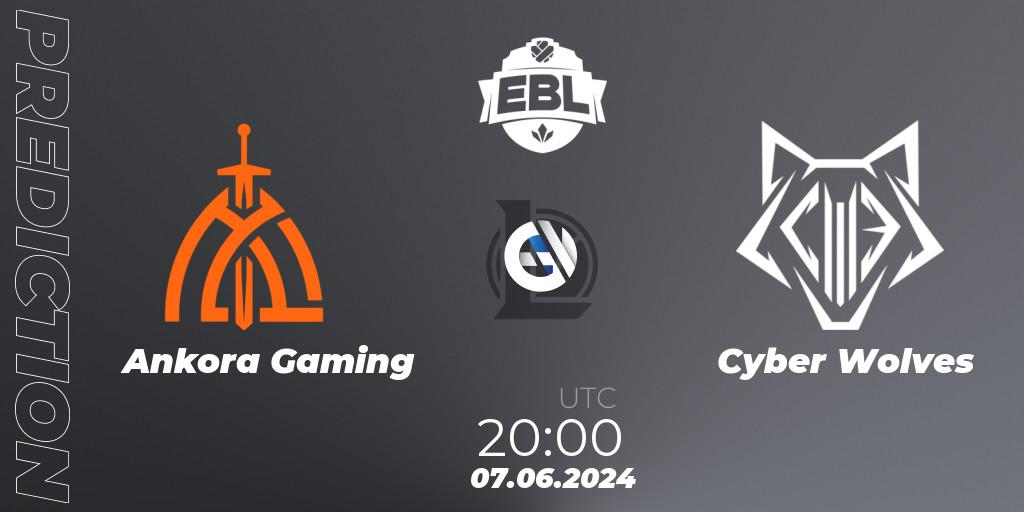 Ankora Gaming vs Cyber Wolves: Betting TIp, Match Prediction. 07.06.2024 at 20:00. LoL, Esports Balkan League Season 15