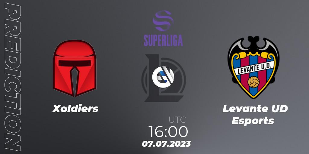 Xoldiers vs Levante UD Esports: Betting TIp, Match Prediction. 07.07.2023 at 16:00. LoL, LVP Superliga 2nd Division 2023 Summer