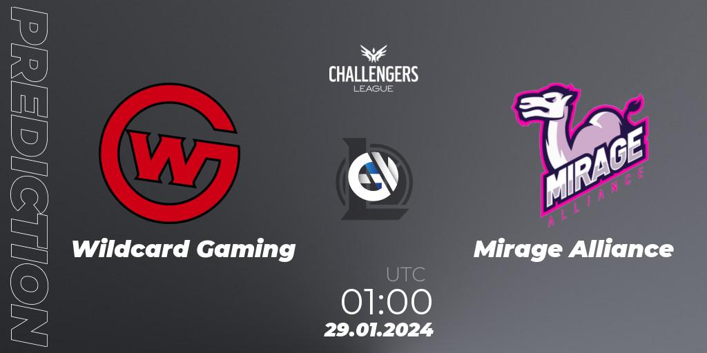 Wildcard Gaming vs Mirage Alliance: Betting TIp, Match Prediction. 29.01.24. LoL, NACL 2024 Spring - Group Stage