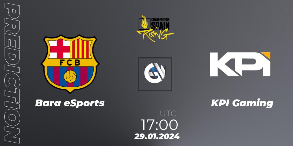 Barça eSports vs KPI Gaming: Betting TIp, Match Prediction. 29.01.2024 at 20:30. VALORANT, VALORANT Challengers 2024 Spain: Rising Split 1