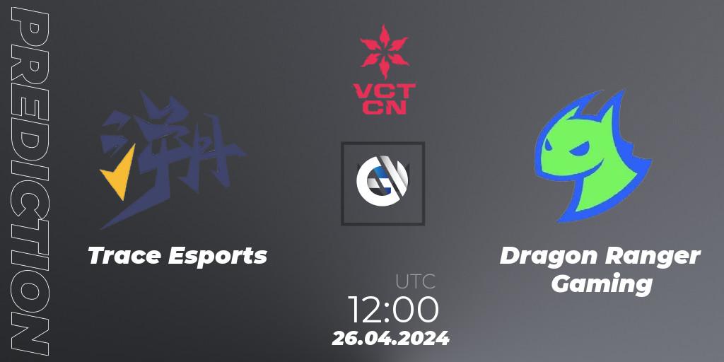 Trace Esports vs Dragon Ranger Gaming: Betting TIp, Match Prediction. 26.04.24. VALORANT, VALORANT Champions Tour China 2024: Stage 1 - Group Stage