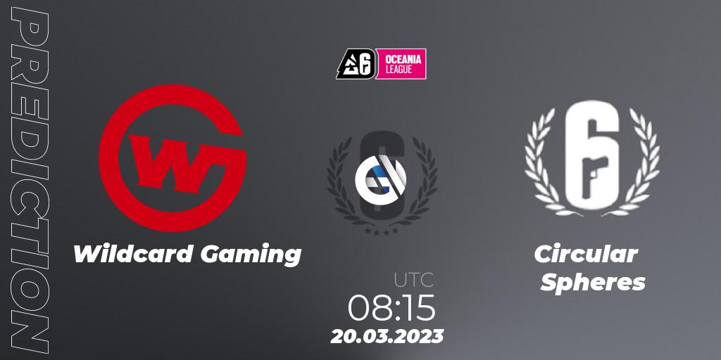 Wildcard Gaming vs Circular Spheres: Betting TIp, Match Prediction. 20.03.23. Rainbow Six, Oceania League 2023 - Stage 1