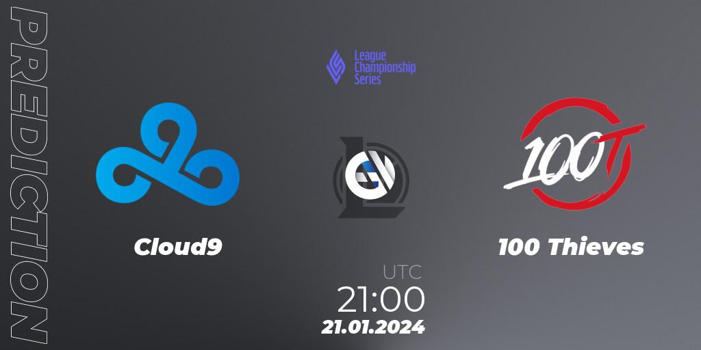 Cloud9 vs 100 Thieves: Betting TIp, Match Prediction. 21.01.24. LoL, LCS Spring 2024 - Group Stage