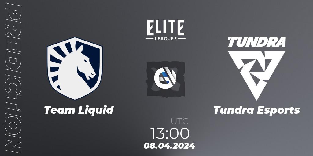 Team Liquid vs Tundra Esports: Betting TIp, Match Prediction. 08.04.24. Dota 2, Elite League: Round-Robin Stage