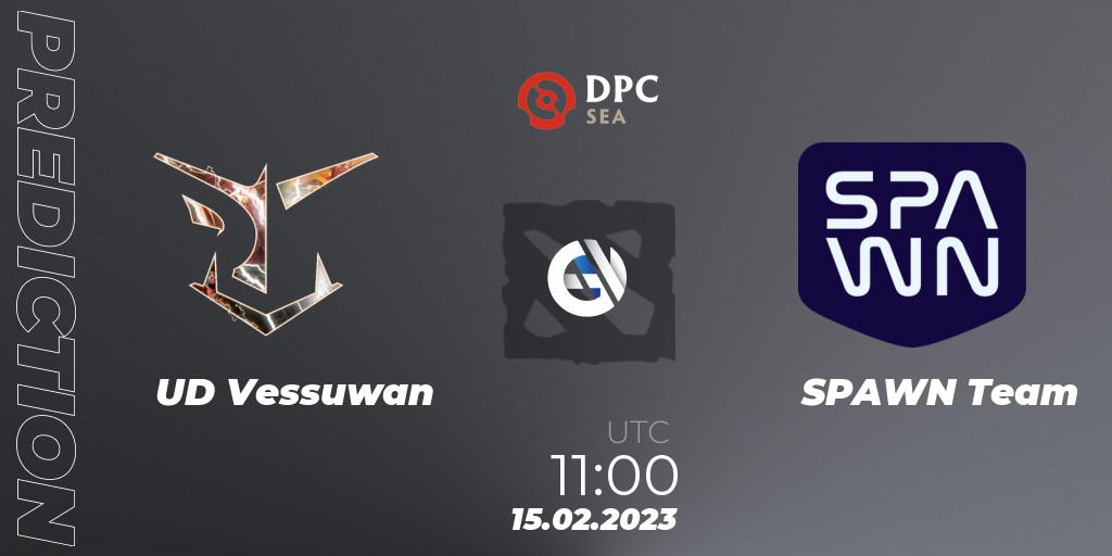 UD Vessuwan vs SPAWN Team: Betting TIp, Match Prediction. 15.02.23. Dota 2, DPC 2022/2023 Winter Tour 1: SEA Division II (Lower)