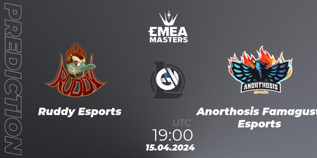 Ruddy Esports vs Anorthosis Famagusta Esports: Betting TIp, Match Prediction. 15.04.24. LoL, EMEA Masters Spring 2024 - Play-In