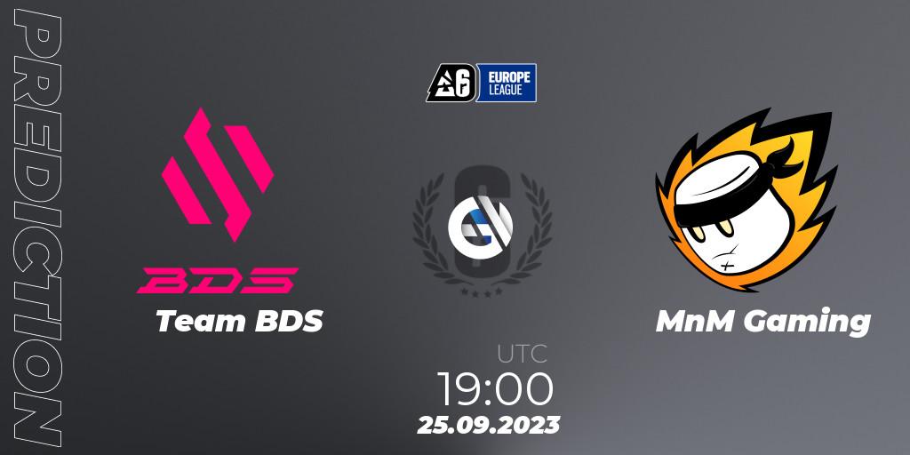Team BDS vs MnM Gaming: Betting TIp, Match Prediction. 25.09.23. Rainbow Six, Europe League 2023 - Stage 2