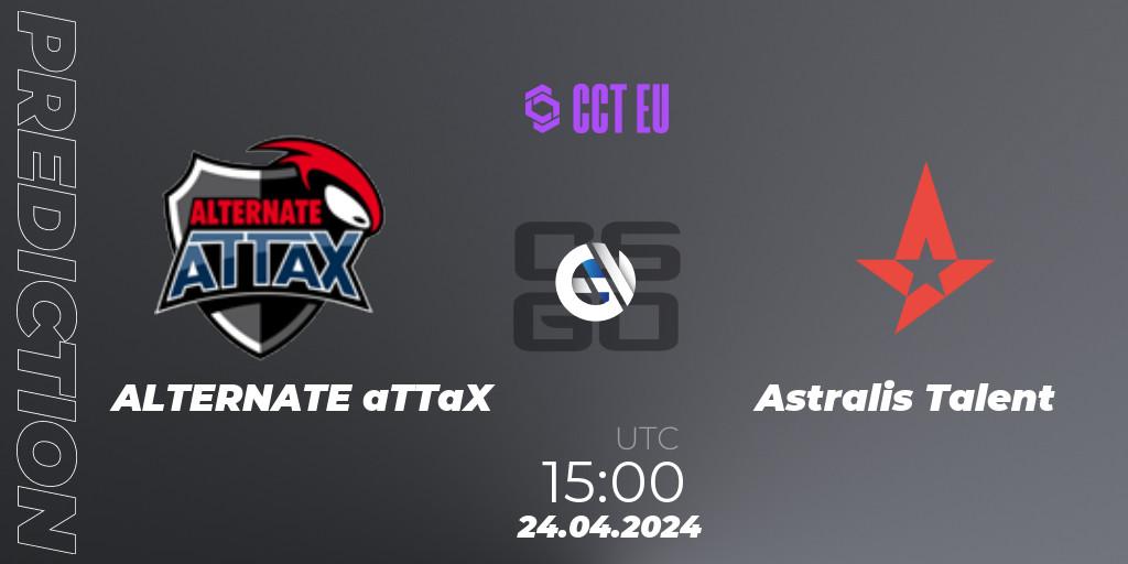 ALTERNATE aTTaX vs Astralis Talent: Betting TIp, Match Prediction. 24.04.24. CS2 (CS:GO), CCT Season 2 Europe Series 2 Closed Qualifier