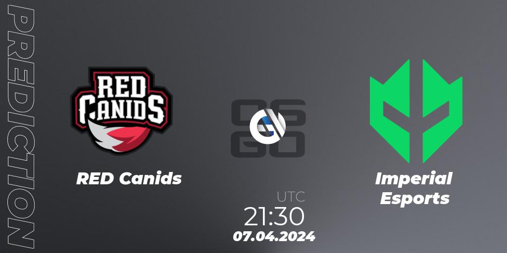 RED Canids vs Imperial Esports: Betting TIp, Match Prediction. 07.04.24. CS2 (CS:GO), BetBoom Dacha Belgrade 2024: South American Qualifier