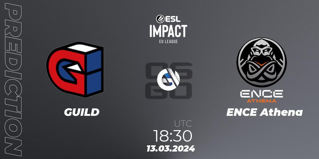 GUILD vs ENCE Athena: Betting TIp, Match Prediction. 13.03.24. CS2 (CS:GO), ESL Impact League Season 5: Europe