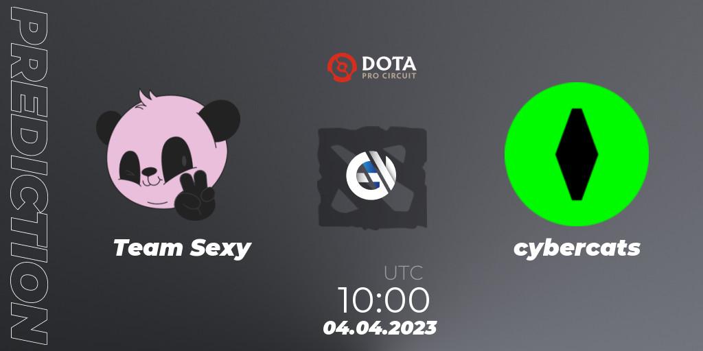 Team Sexy vs cybercats: Betting TIp, Match Prediction. 04.04.2023 at 10:01. Dota 2, DPC 2023 Tour 2: EEU Division II (Lower)