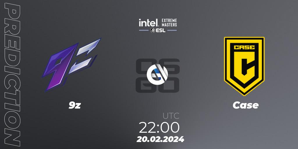 9z vs Case: Betting TIp, Match Prediction. 20.02.2024 at 22:00. Counter-Strike (CS2), Intel Extreme Masters Dallas 2024: South American Open Qualifier #2